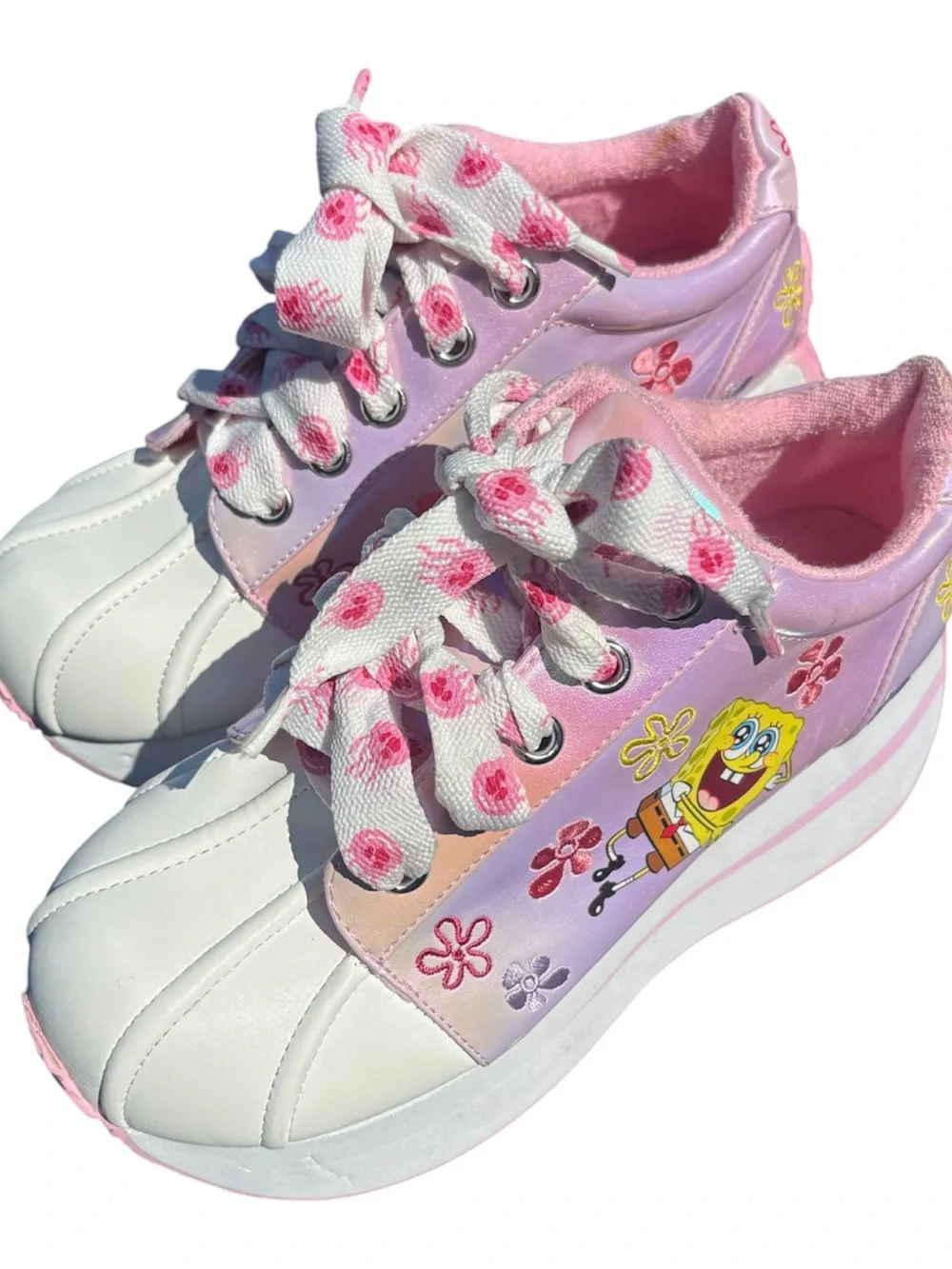 DOLLS KILL x SPONGEBOB PLATFORM SNEAKERS SZ 9 WOMEN